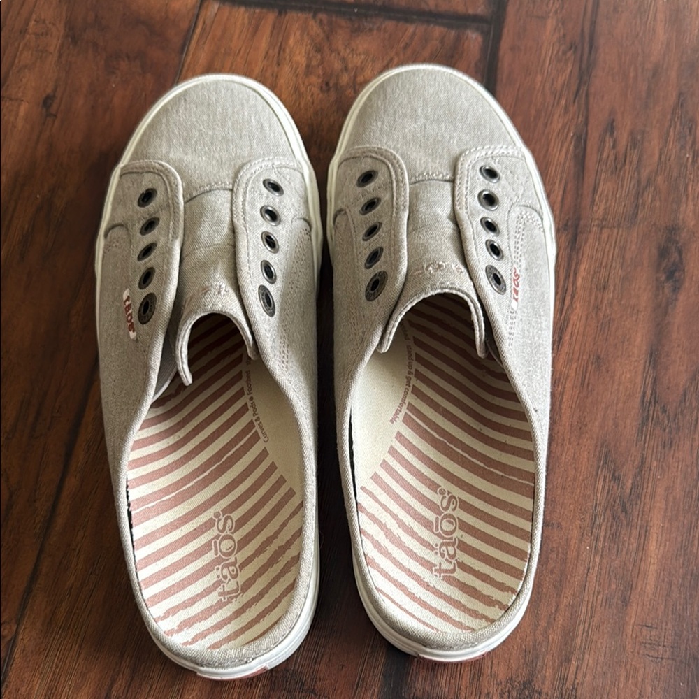 Taos Footwear Tan Sneakers with Slip-On Comfort